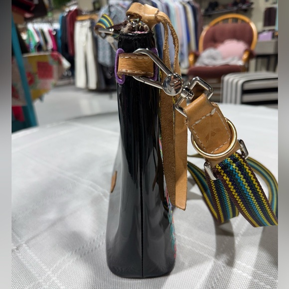 Consuela, downtown Rita, black, multicolor, embroidered floral, Crossbody bag. - Picture 5 of 16